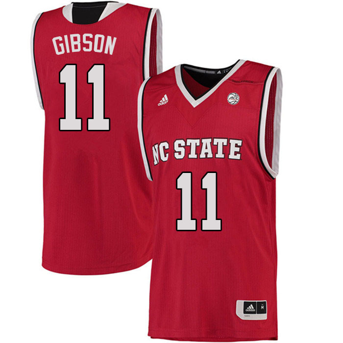 Men #11 Jaylon Gibson NC State Wolfpack College Basketball Jerseys Sale-Red